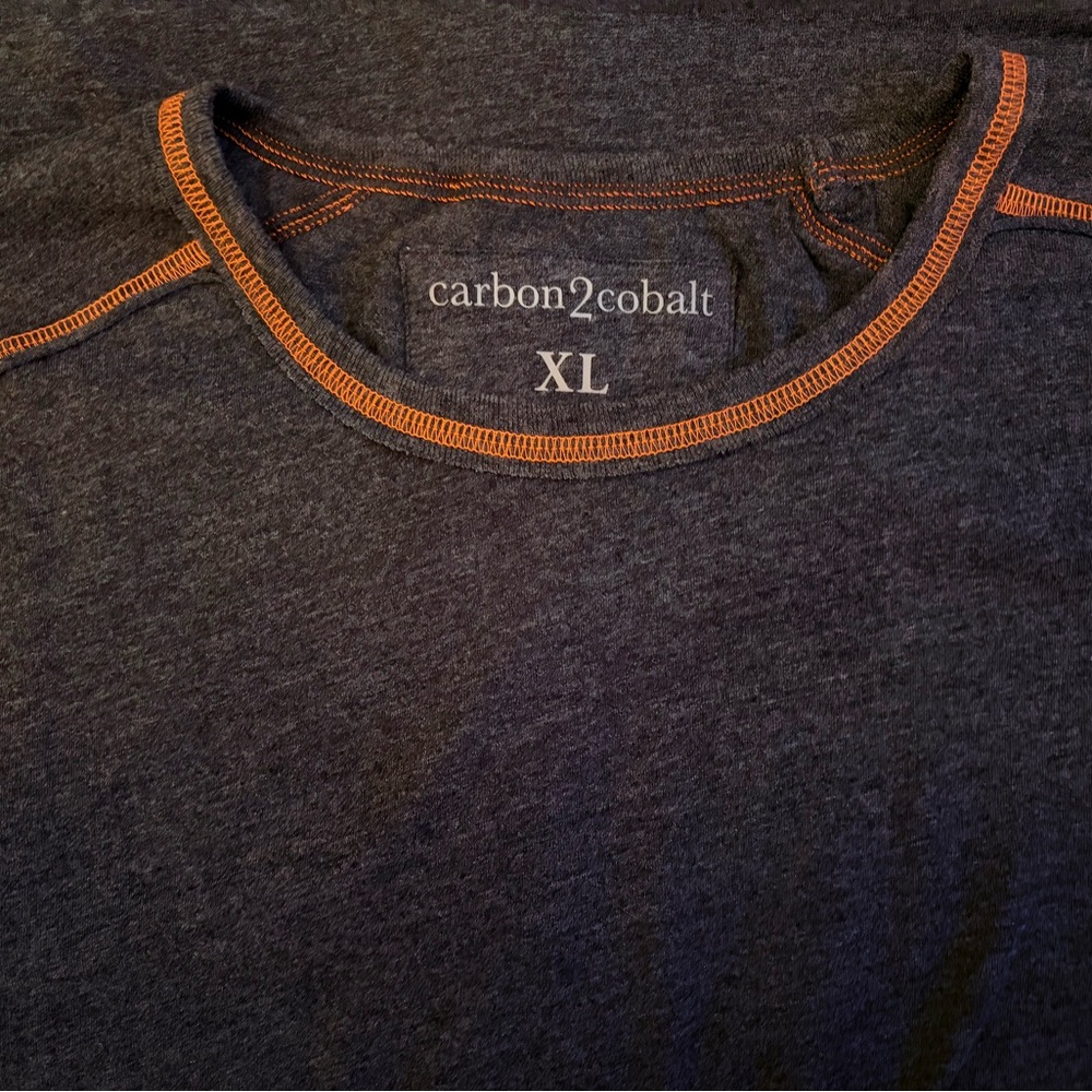 Men's Dark Gray Organic Crew Neck Shirt